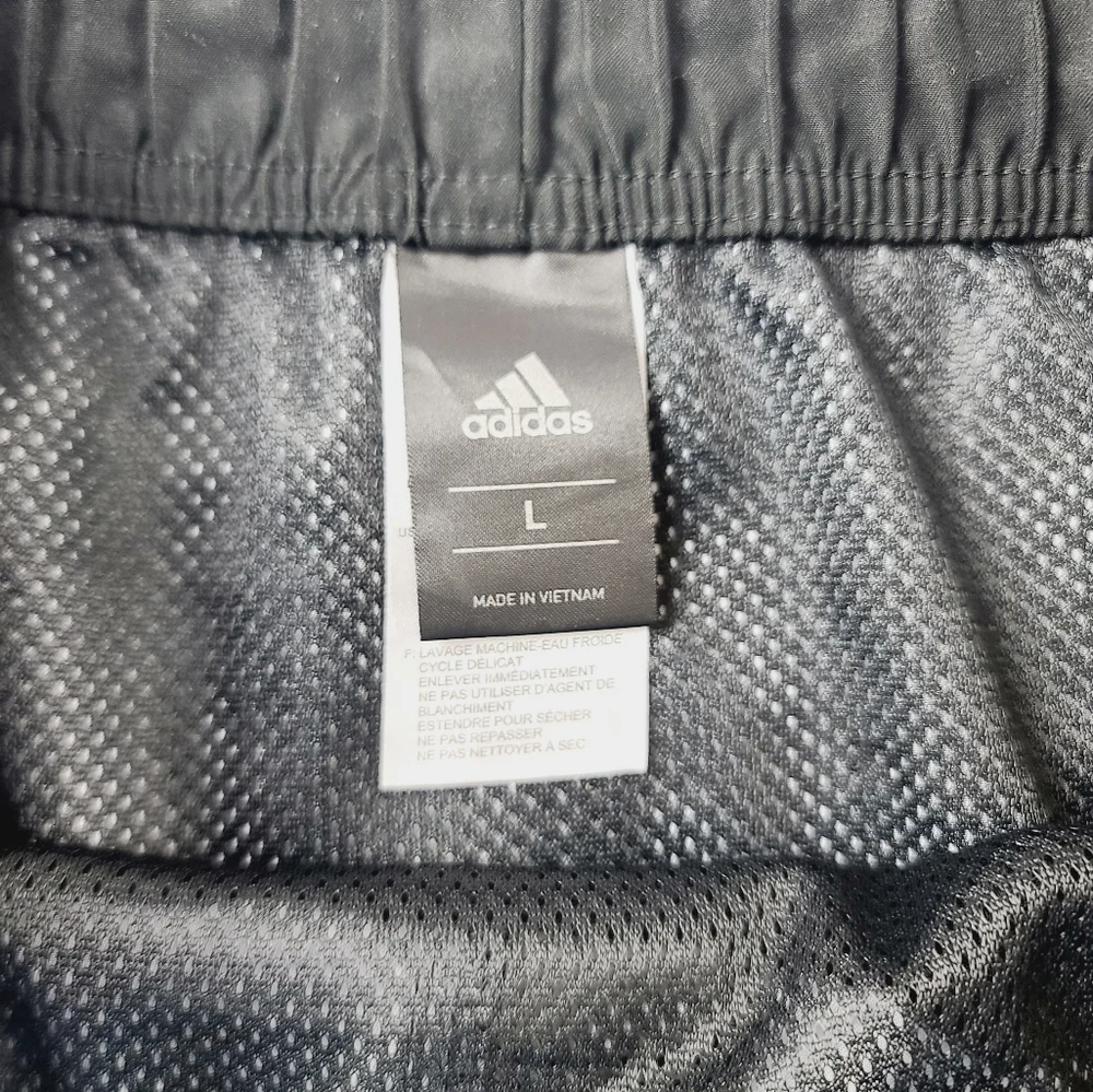 Adidas Icon 2.0 Men's Size Large Swim Shorts Trunks Charcoal Stripe